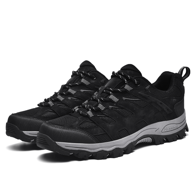 Breathable non-slip hiking shoes for men with durable laces and anti-slip sole, perfect for rugged outdoor adventures - SF1411